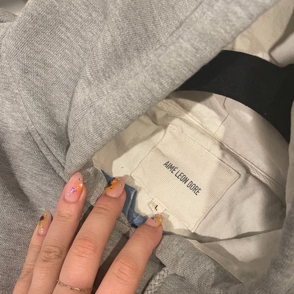 Aime Leon Dore Cropped Lined Sweatshirt - Picture 4 of 7